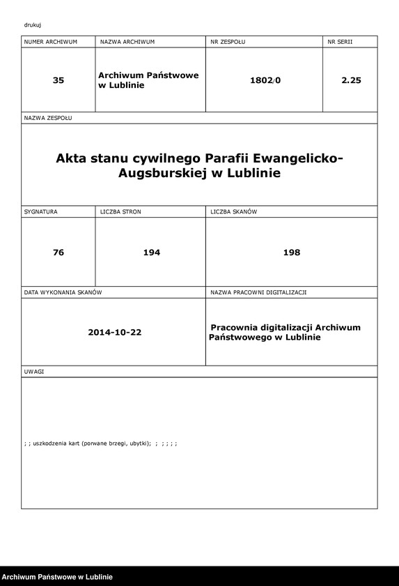 Obraz 2 z jednostki "Raptularz aktów małżeństw"