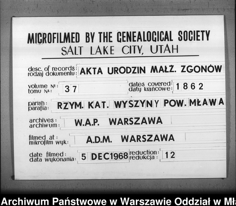 image.from.unit.number "Akta urodzeń, małżeństw i zgonów"