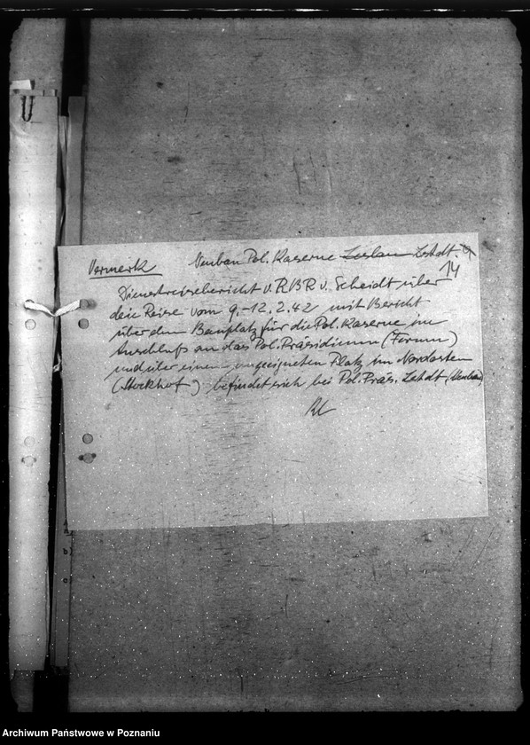 Obraz 18 z jednostki "Neubau. Polizeikaserne - Litzmannstadt"