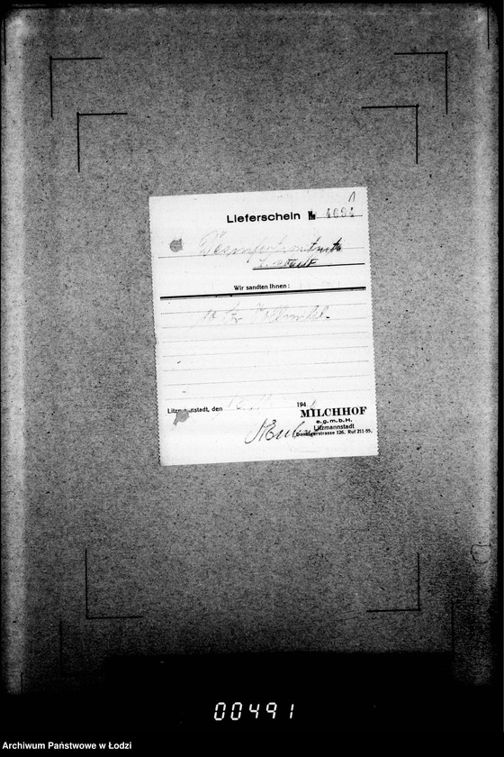 Obraz 5 z jednostki "Quittungen- Lieferscheine Desinfektionsanstalt"