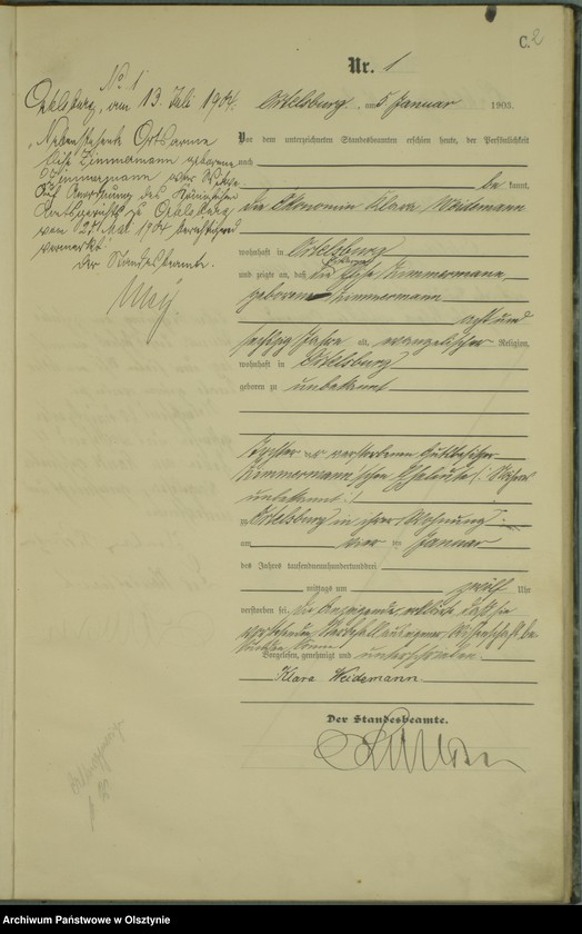 image.from.unit.number "Sterbe-Haupt-Register Nr 1 - 69"