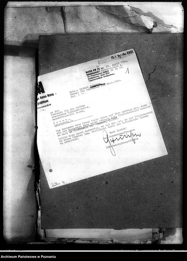 Obraz 5 z jednostki "Korespondencja w sprawie miejscowych Niemców, którzy zginęli w 1939 roku"