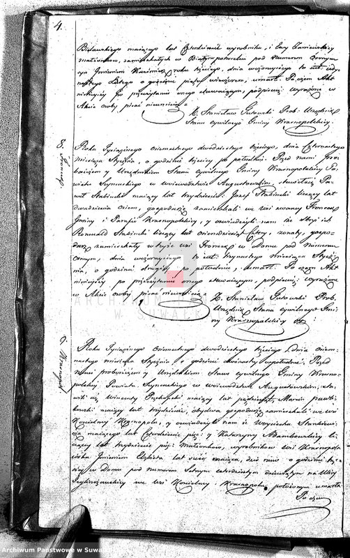 image.from.unit.number "Akta Zeszłych Gminy Krasnopolskiey R-ku 1823. Powiat Seyneński. Województwo Augstowskie."