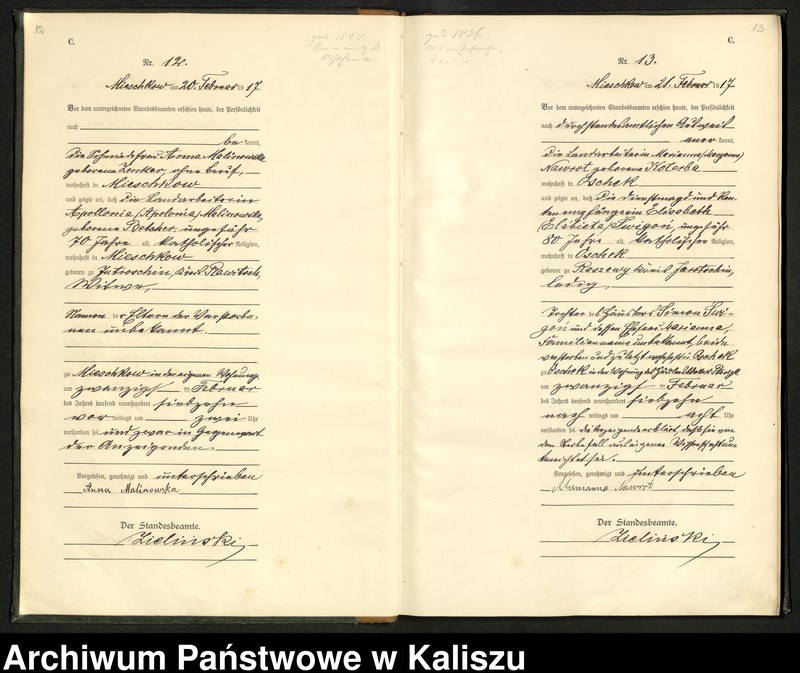 Obraz 10 z jednostki "Księga miejscowa zgonów"