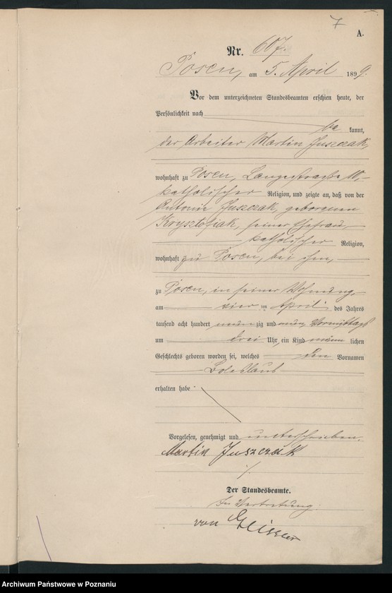 Obraz 10 z jednostki "Księga urodzeń t. II"