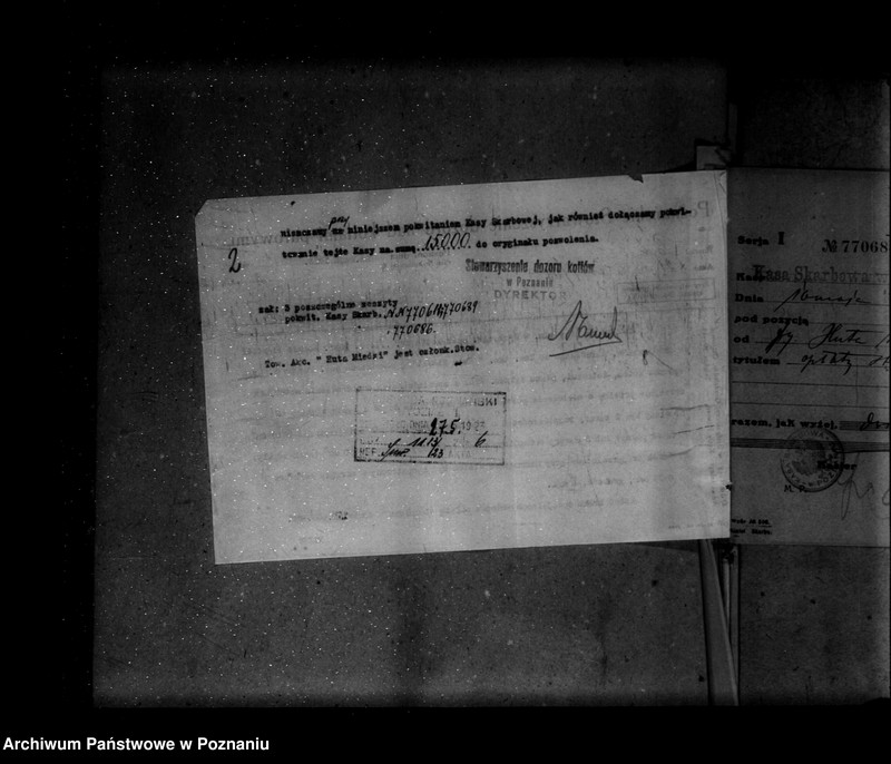 Obraz 7 z jednostki ""Huta miedzi" Towarzystwo Akcyjne Rudnicze powiat poznański nr porządkowy kotła 128"