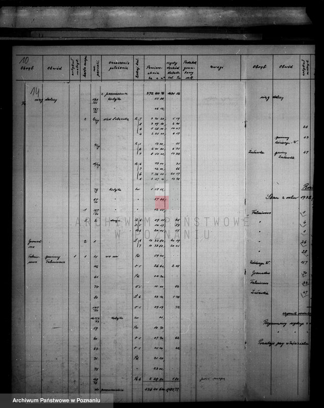 Obraz 18 z jednostki "Rozliczenie podatku gruntowego i budynkowego dla majątku Falmierowo powiatu wyrzyskiego"