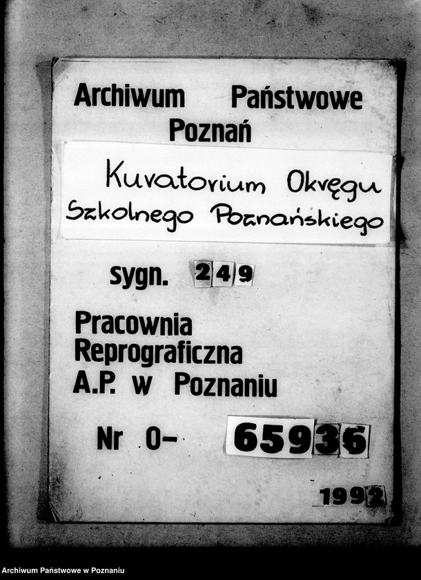 Obraz 1 z jednostki "Prywatna Szkoła Powszechna z niemieckim językiem nauczania Szydłowiec powiat Gniezno"