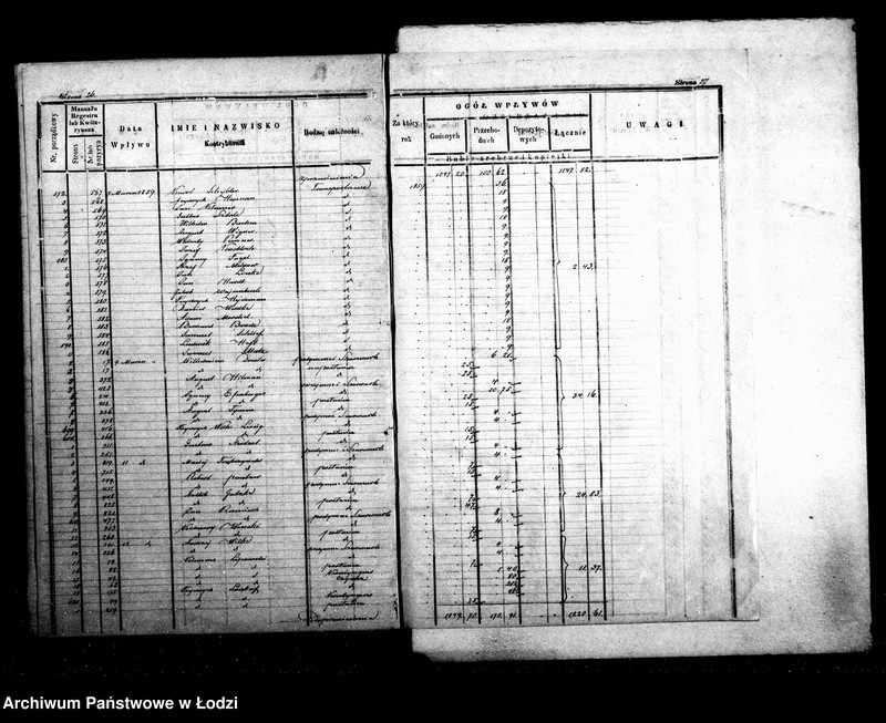 Obraz 19 z jednostki "Dziennik przychodu i wydatku wszelkich funduszów kasy ekonomicznej m. Łodzi na r. 1859"