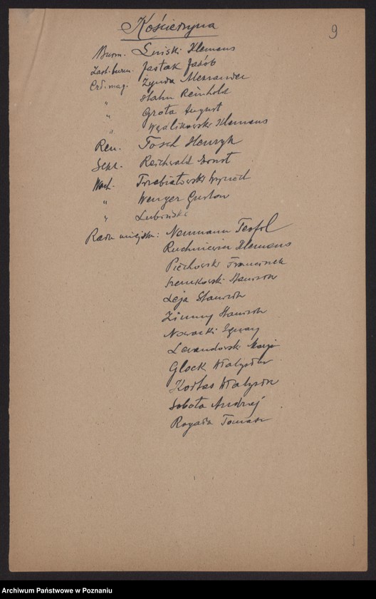 Obraz 11 z jednostki "[Spis urzędników magistratów i członków rad miejskich województwa pomorskiego]"