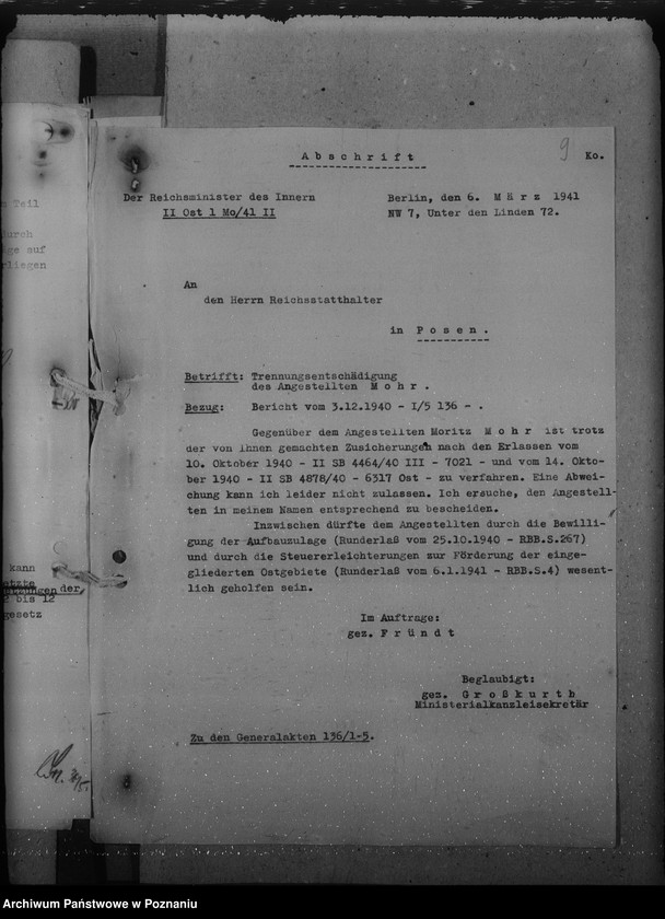 Obraz 13 z jednostki "Trennungsentschädigung alphabetisch"