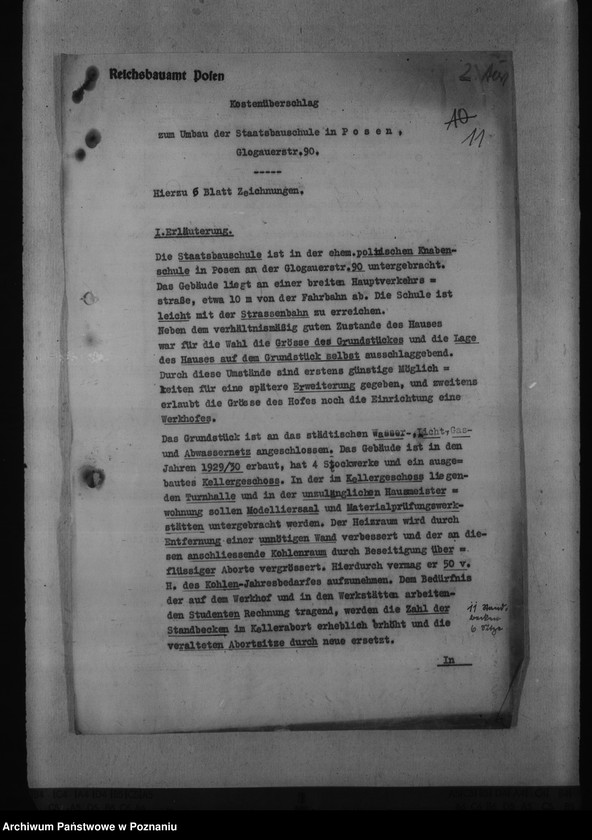 Obraz 15 z jednostki "Buten für die Bauschule, die Meisterschule in Posen, Landwirtschaftsschule in Turek, Textilschule in Litzmannstadt, Schniederinnenschule in Posen"