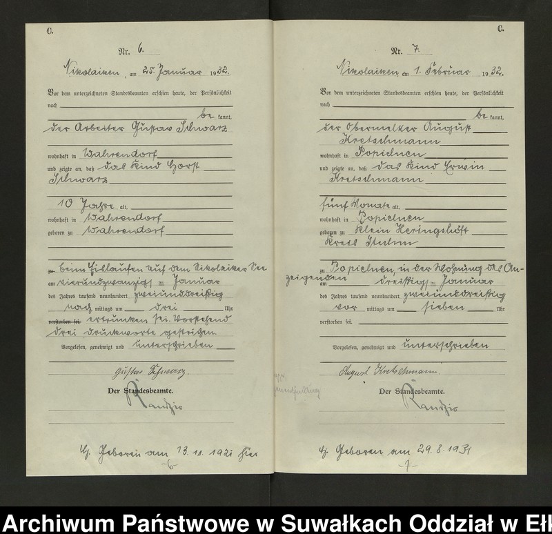 image.from.unit.number "Sterbe=Haupt=Register des Königlichen Preussischen Standes-Amtes Nikolaiken Kreis Sensburg"