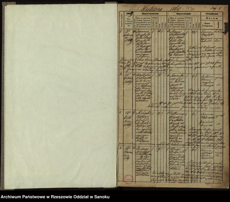 Obraz z jednostki "Księga małżeństw dla miejscowości Wietrzno"