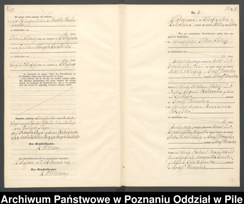 Obraz 8 z jednostki "Księga małżeństw"