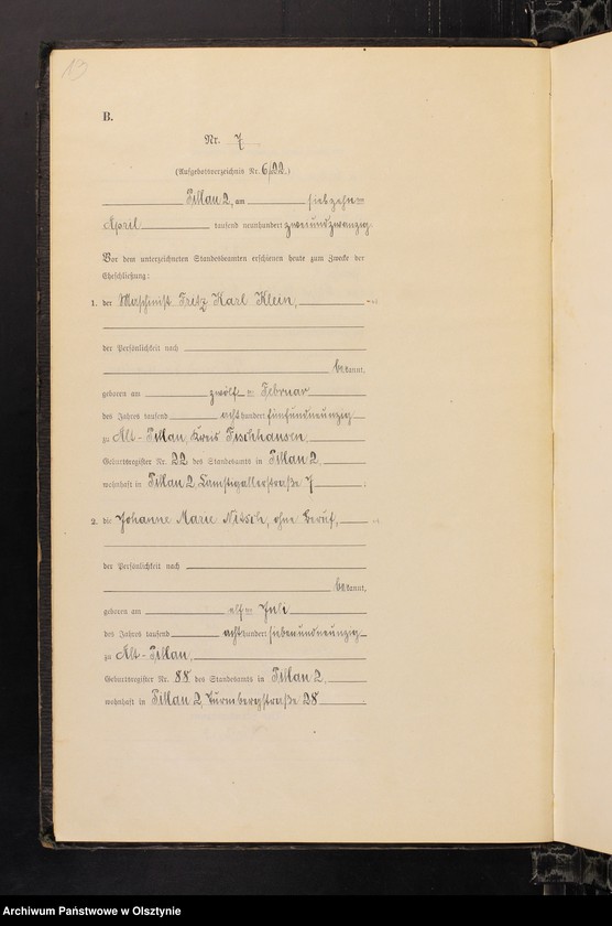 image.from.unit.number "Heiraths-Haupt-Register Nr 1 - 42 i 1 - 29"