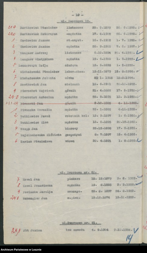 Obraz 13 z jednostki "[Obwód VI - głosuje w Katolickiej Powszechnej Szkole Żeńskiej /listy wyborców/]"