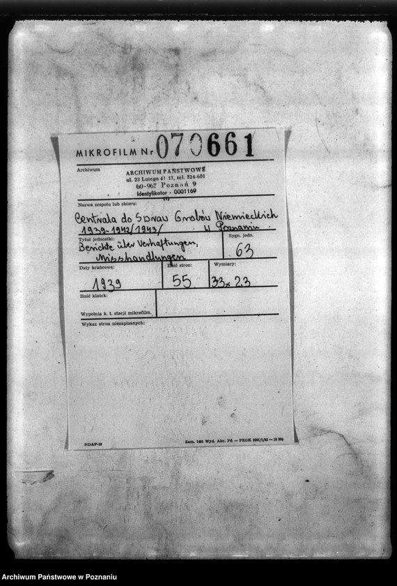 Obraz 2 z jednostki "Berichte über Verhaftungen, Misshandlungen usw."