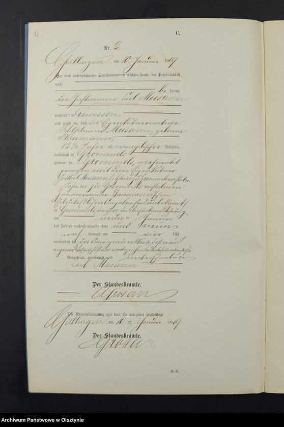 image.from.unit.number "Sterbe-Neben-Register Nr 1 - 28"