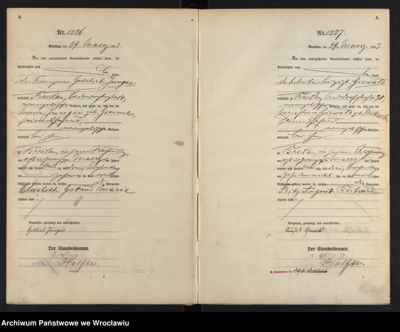 image.from.unit.number "Geburts-Haupt-Register Breslau II 1893 Band 4"