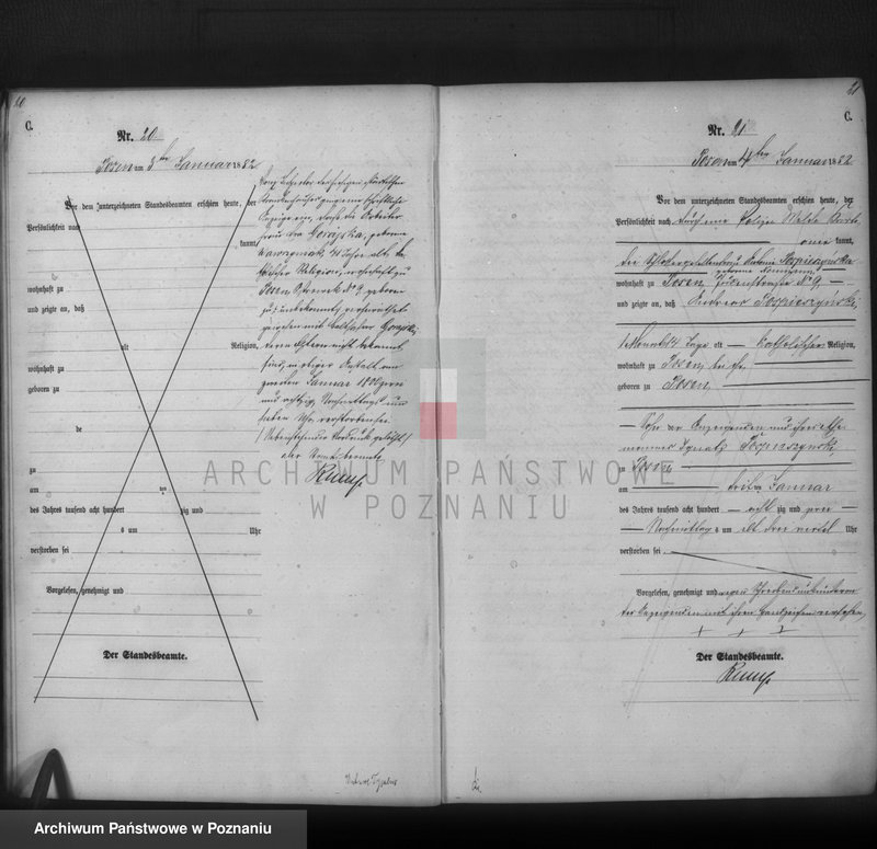 Obraz 12 z jednostki "Księga zgonów t. I"