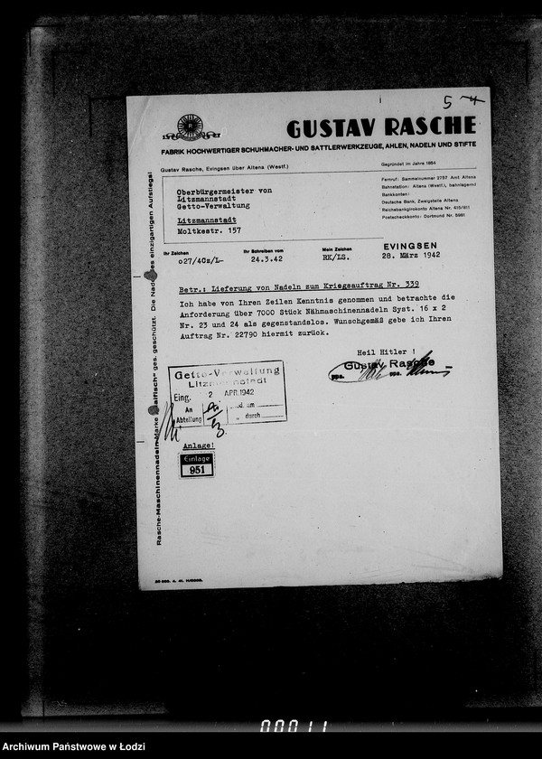 Obraz 9 z jednostki "339 Filztiefel R.[Korespondencja i zamówienia]"