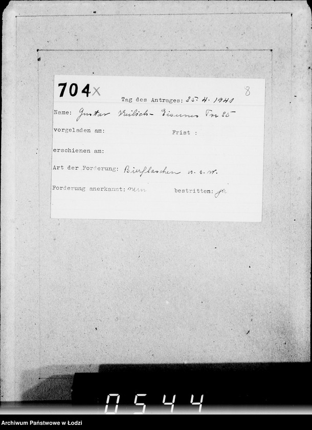 Obraz 12 z jednostki "[Ewidencja wniosków]"