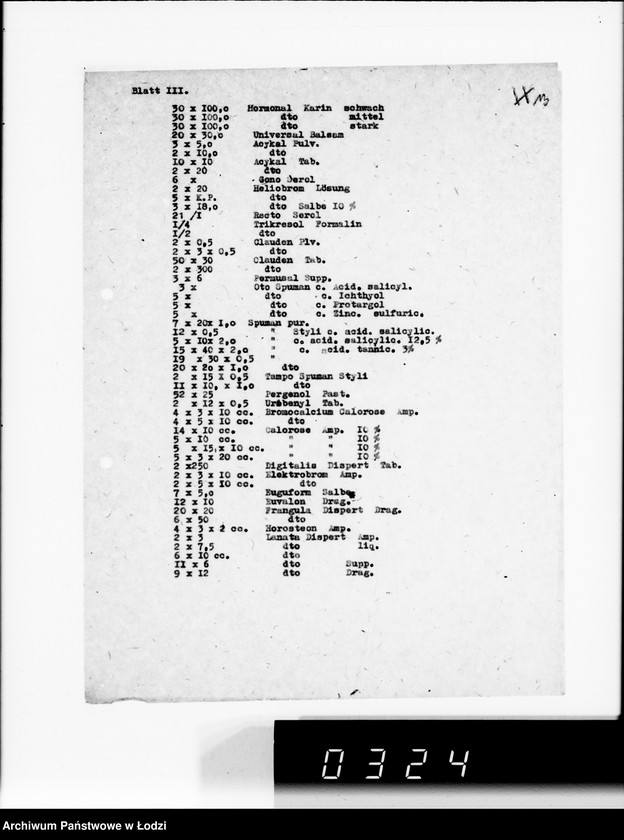 Obraz 17 z jednostki "Belieferung des Gettos mit Medikamenten"