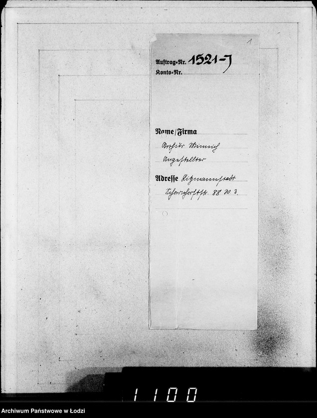 Obraz 5 z jednostki "J.1521-1540 [Wnioski Żydów z Getta o zwrot należności za towar wzięty na kredyt]"