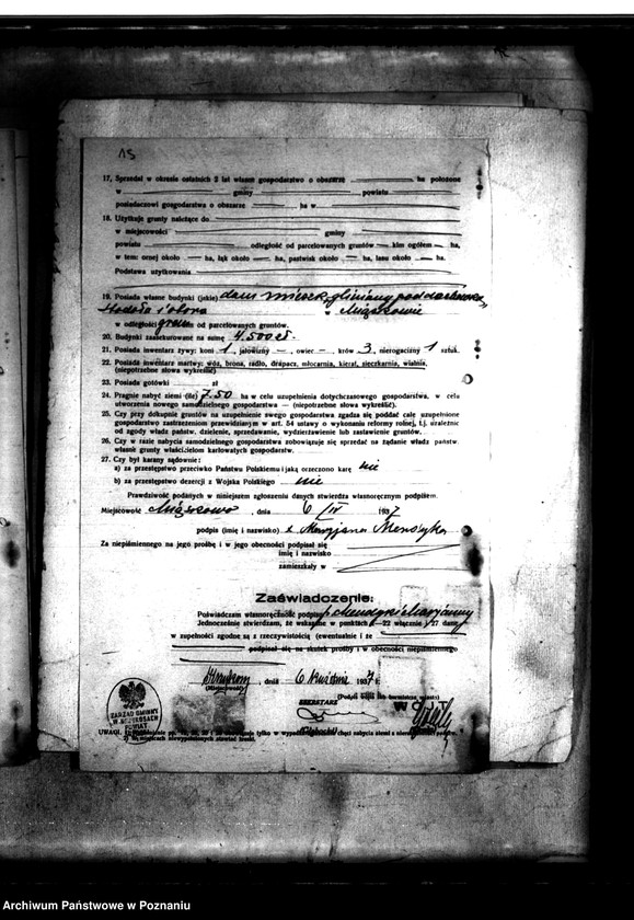 Obraz 20 z jednostki "/Parcelacje majątku Murzynówko powiat średzki/"