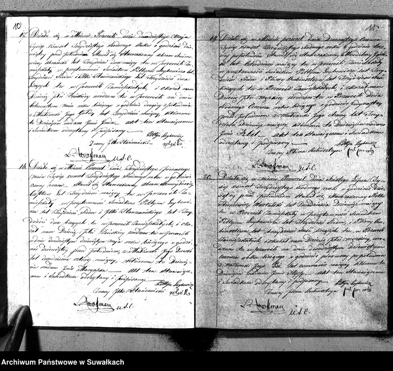 image.from.unit.number "Akta Urzędnika Stanu Cywilnego Parafii Przerośl Starozakonnych, Urodzonych, Zmarłych i Zaślubionych na 1837 rok"