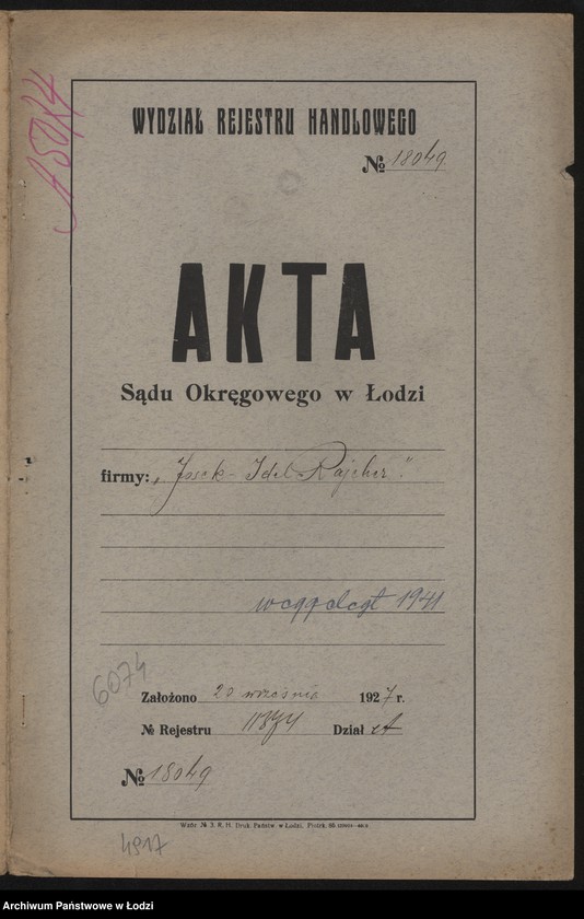 Obraz 2 z jednostki "Josek – Idel Rajcher- ręczny wyrób manufaktury"