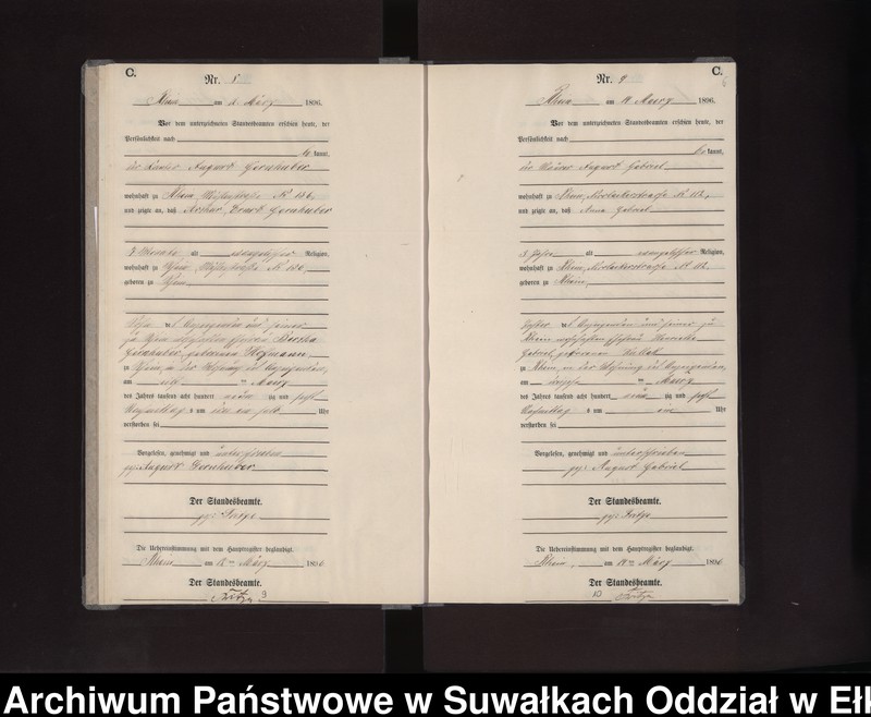 image.from.unit.number "Sterbe-Neben-Register des Preussischen Standes-Amtes Rhein Kreis Loetzen"