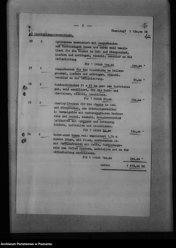 Obraz 20 z jednostki "Bauplätze für die Reichsbauämter, Finanzämter"