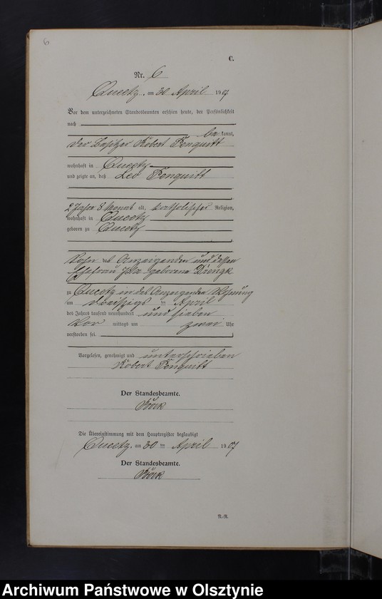 image.from.unit.number "Sterbe-Neben-Register Nr 1 - 19"