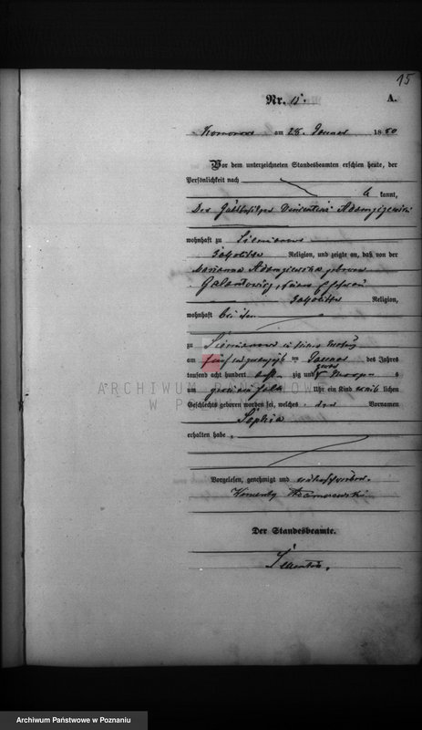 Obraz 17 z jednostki "Księga urodzeń"
