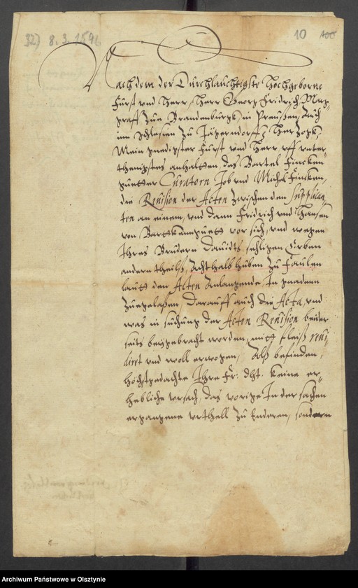 image.from.unit.number "Faulen [Ulnowo/Faulen - spor o wolny połów, karczmę, łany kościelne, ponowny obmiar majątku]"