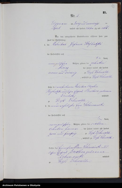 image.from.unit.number "Heiraths-Neben-Register Nr 1 - 20"