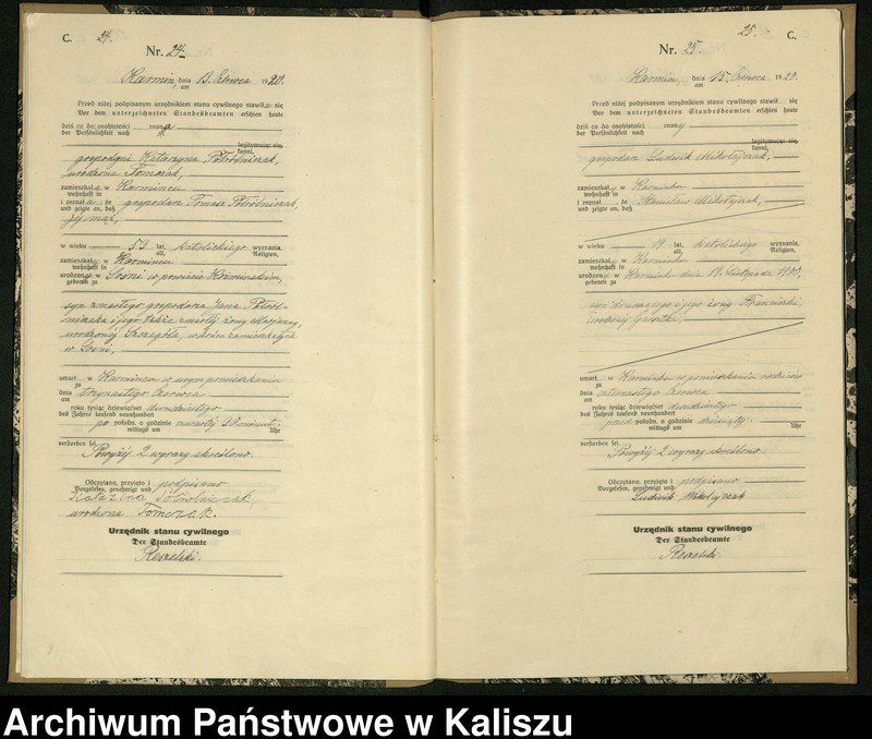 Obraz 16 z jednostki "[Księga zgonów]"