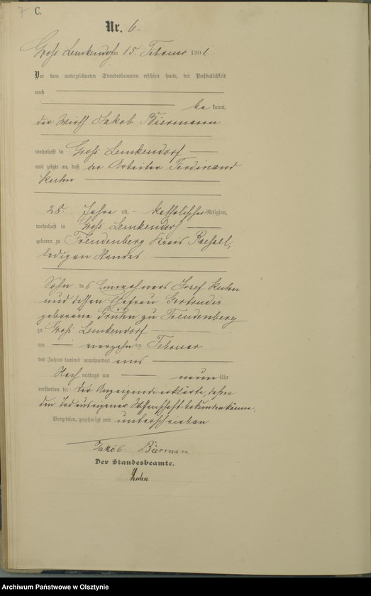 image.from.unit.number "Sterbe-Haupt-Register Nr 1 - 47 i 1 - 49"