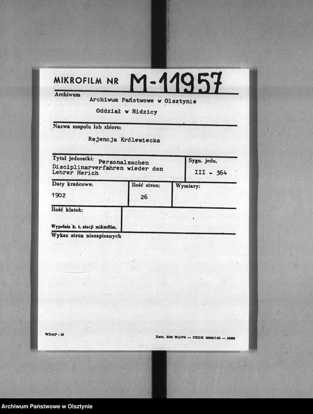 image.from.unit.number "Disciplinarverfahren wieder den Lehrer Herich [Adolf Ferdinand]"