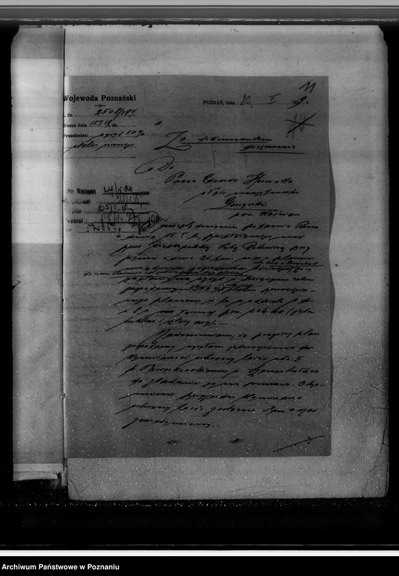 Obraz 15 z jednostki "Majętność /leśna/ Gorzycziki powiat kościański"