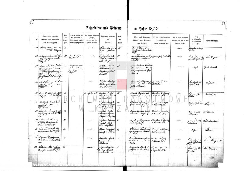 Obraz 19 z jednostki "[Księga metrykalna małżeństw z lat 1871-1936]"