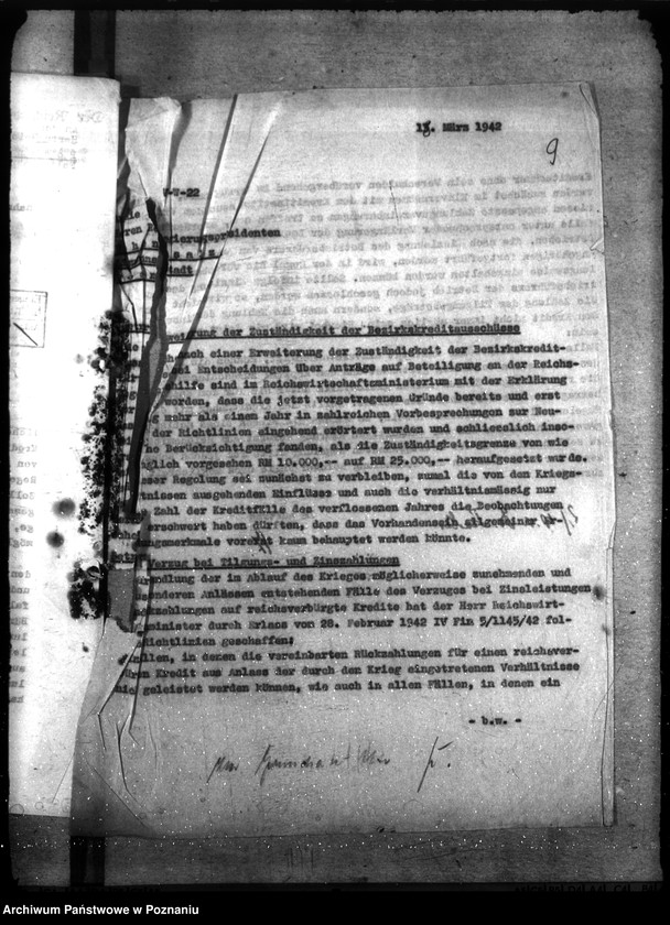 Obraz 13 z jednostki "Erweiterung der Zuständigkeit der Bezirkskreditausschässe. Verzug bei Tilgungs - und Zinszahlungen"