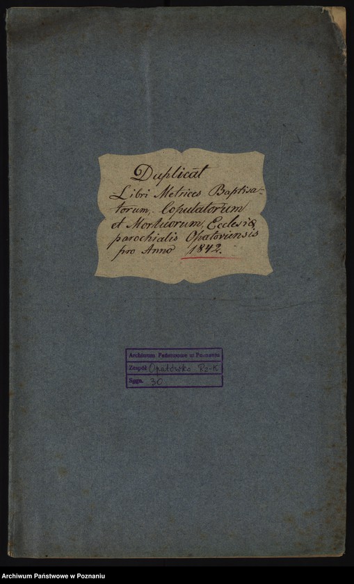 image.from.unit.number "Duplicat libri metrices baptisatorum, copulatorum et mortuorum"