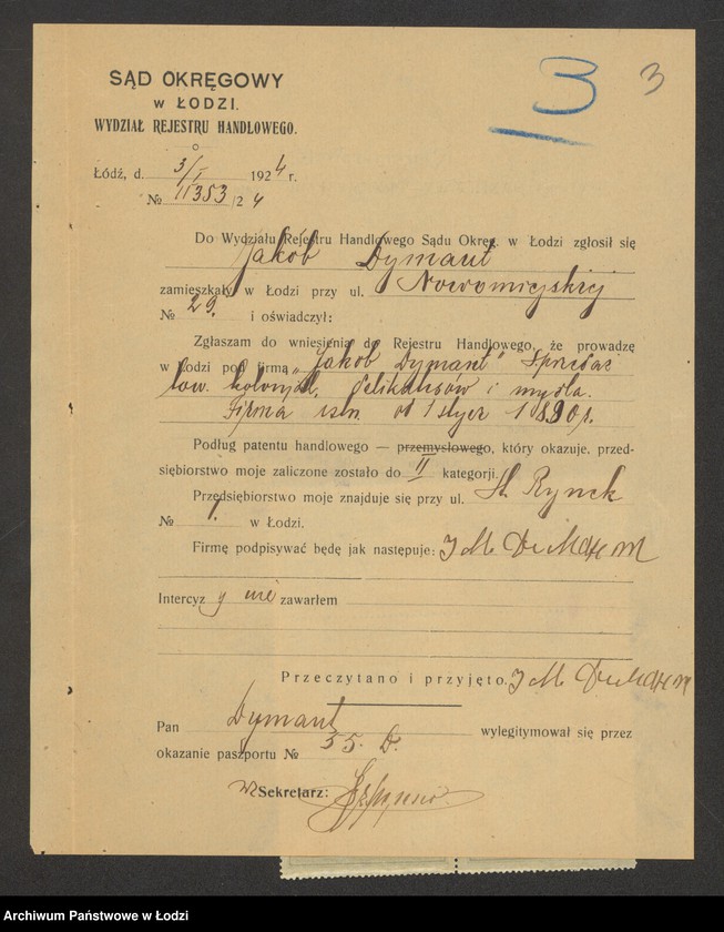 Obraz 5 z jednostki "Jakób Dymant – sprzedaż towarów kolonialnych, delikatesów i mydła"