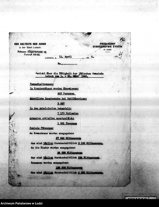 Obraz 7 z jednostki "[Sprawozdania i zestawienia statystyczne: ruch ludności, zatrudnienie, choroby zakaźne, wypadki, kontrole i inne]"