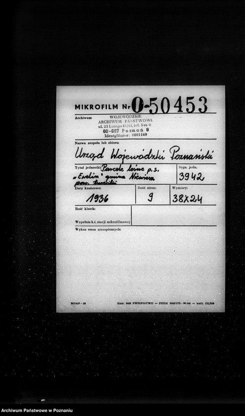 Obraz 2 z jednostki "Parcele leśne p.n.,,Ewelin" gmina Niewiesz powiat turecki"