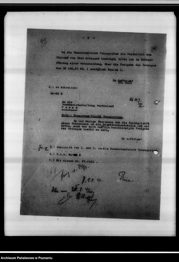 Obraz 19 z jednostki "Forderungen Grossgarten contra Zuckerfabrik Gostingen [za dostarczone buraki cukrowe]."