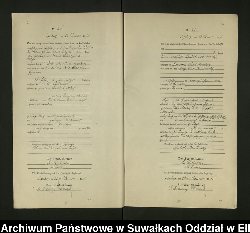 image.from.unit.number "[Sterbe - Register (Neben - Register) Standesamt Angerburg einschl. der Bezirke Gr. Strengeln, Kehlen und Prinowen]"